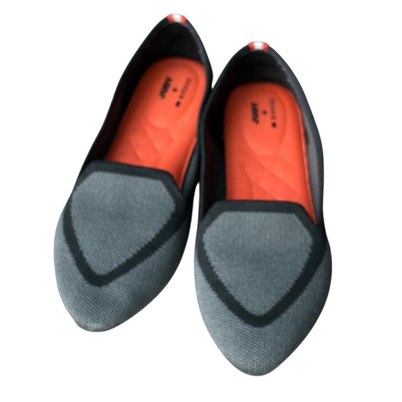 Judy + Birdies The Blackbird Heather Gray Knit Fabric Loafer Womens Size 6 - Picture 4 of 7